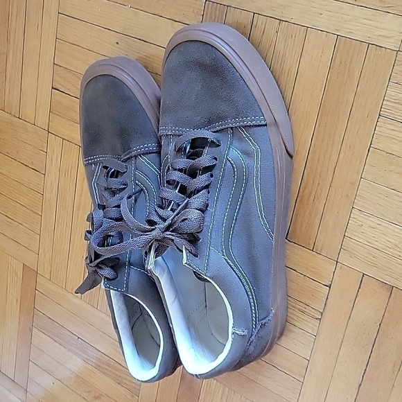 VANS x Supreme Old Skool ‘92 Zero Gray Leather Suede Gum Mens 8.5 Women's 10 - Picture 2 of 7